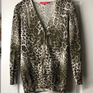 Catherine by Catherine Malandrino Leopard Cardigan